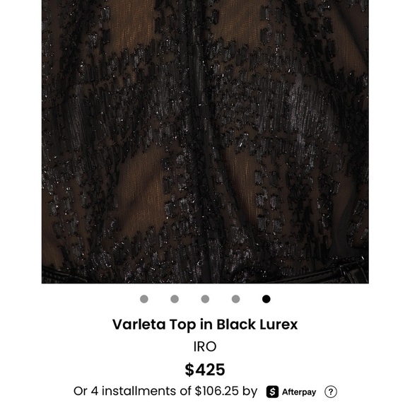 IRO Black Sequin Top - Picture 5 of 7